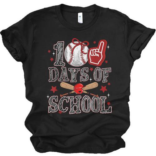 100 Days Of School Baseball Teacher 100 Days Smarter Student Unisex Jersey T-Shirt - Sportilla