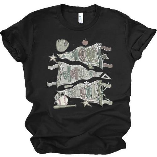 100 Days Smarter Baseball Sport School Celebration Unisex Jersey T-Shirt - Sportilla