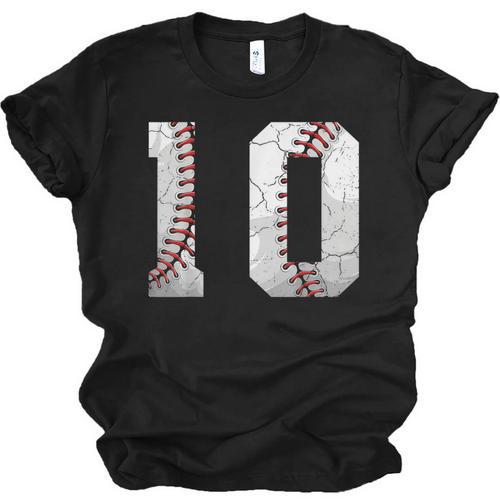 2016 10th Birthday Baseball Boys Kids Ten 10 Tenth Unisex Jersey T-Shirt - Sportilla