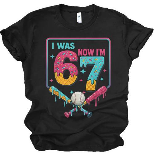 I Was 6 Now Im 7 Ice Cream Drip Baseball For Men Women Kids Unisex Jersey T-Shirt - Sportilla