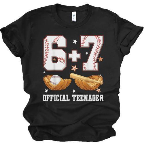 67 13 Year Old Official Teenager Baseball Boy 13th Birthday Unisex Jersey T-Shirt - Sportilla