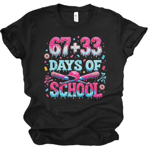 67 33 Days Of School Baseball Drip 100th Day Of School Boys Unisex Jersey T-Shirt - Sportilla