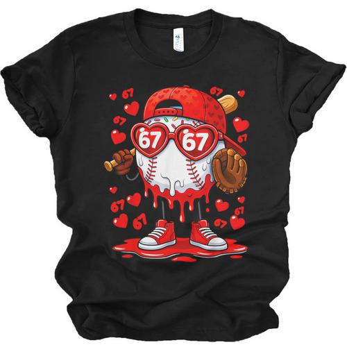 67 Baseball Drip Valentine's Day Unisex Jersey T-Shirt - Sportilla