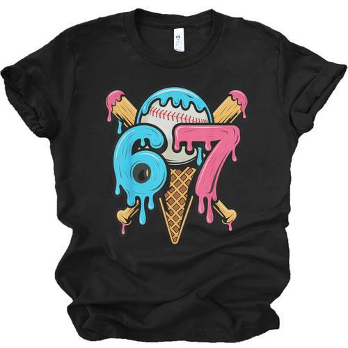 67 Baseball Ice Cream Drip Player Unisex Jersey T-Shirt - Sportilla