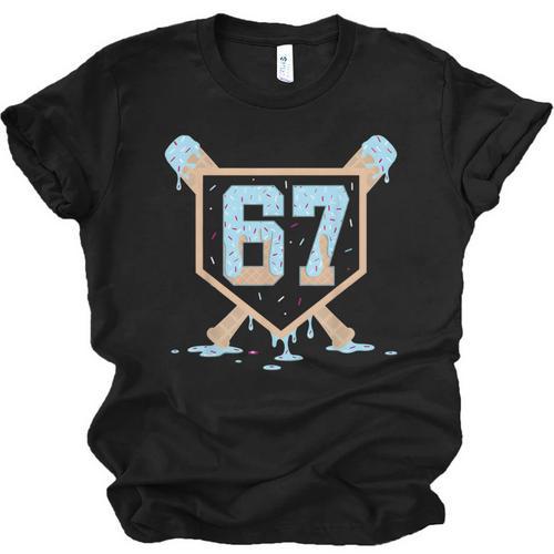 67 Ice Cream Drip Baseball Meme Six Seven Gen Alpha Unisex Jersey T-Shirt - Sportilla