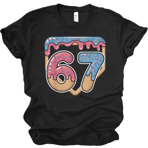67 Ice Cream Drip Meme Baseball Unisex Jersey T-Shirt - Sportilla