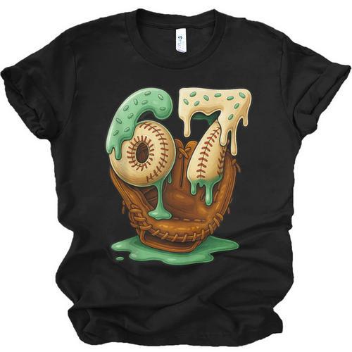 67 Ice Cream Drip Six Seven Baseball Unisex Jersey T-Shirt - Sportilla