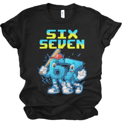 67 Six Seven 6-7 Italian Brainrot Kids Baseball Meme Unisex Jersey T-Shirt - Sportilla