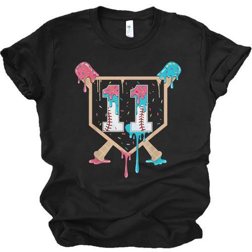 Baseball 11 Year Old Ice Cream Drip 11th Birthday Boy Player Unisex Jersey T-Shirt - Sportilla