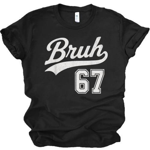 Baseball 6 7 Bruh Number 67 Six Seven Meme Boys Kids Unisex Jersey T-Shirt - Sportilla
