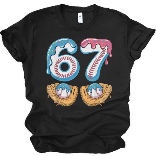 Baseball 67 Ice Cream Drip 67 Meme Player T-Shirt Unisex Jersey T-Shirt - Sportilla
