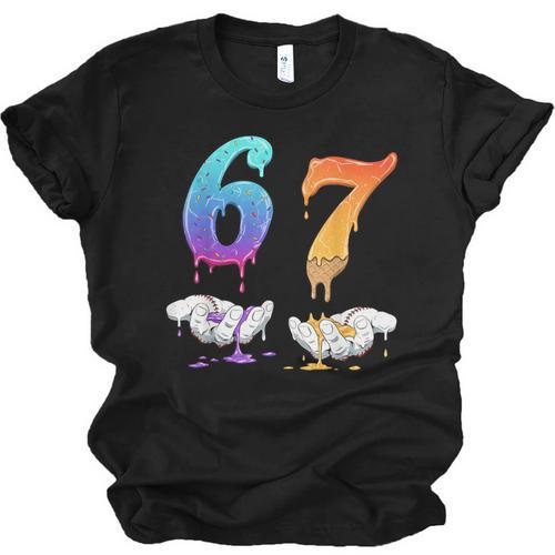 Baseball 67 Ice Cream Drip Six Seven Boys Meme Unisex Jersey T-Shirt - Sportilla
