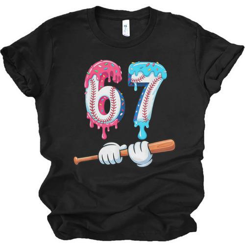 Baseball 67 Ice Cream Drip Six Seven Boys Unisex Jersey T-Shirt - Sportilla