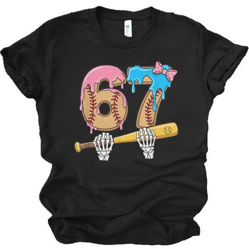 Baseball 67 Ice Cream Drip Skeleton Six Seven Boys Meme Unisex Jersey T-Shirt - Sportilla