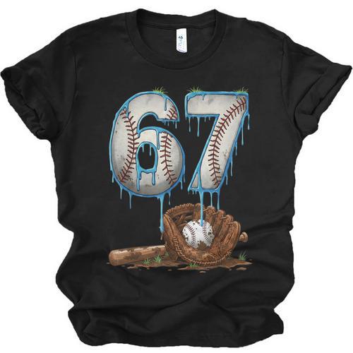 Baseball 67 Six Seven Meme 6-7 Drip Baseball Boys Men Unisex Jersey T-Shirt - Sportilla