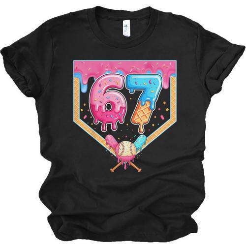 Baseball 67 Six Seven Meme Drip 6 7 Boys Girl Kids Unisex Jersey T-Shirt - Sportilla