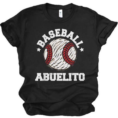 Baseball Abuelito Distressed Vintage Grandpa Game Day Unisex Jersey T-Shirt - Sportilla