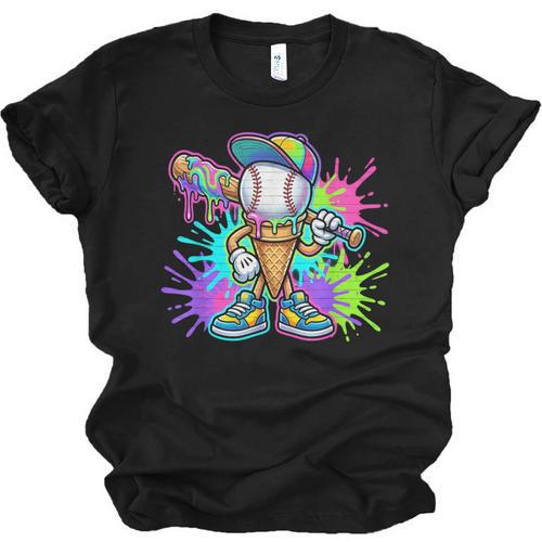 Baseball Boys Clothes For Boys Ice Cream Drip Baseball Stuff Unisex Jersey T-Shirt - Sportilla