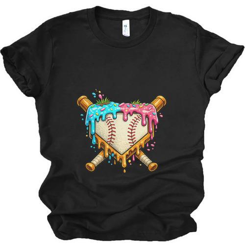 Baseball Drip For Boys Ice Cream Dripping Baseball Sport Unisex Jersey T-Shirt - Sportilla