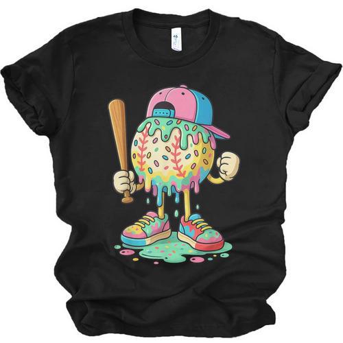 Baseball Drip For Boys Ice Cream Drip Baseball Sport Unisex Jersey T-Shirt - Sportilla