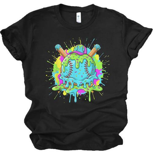 Baseball Drip For Boys Ice Cream Drip Youth Boys Baseball Unisex Jersey T-Shirt - Sportilla