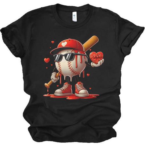 Baseball Drip Ice Cream Apparel Youth Boy Valentine Unisex Jersey T-Shirt - Sportilla