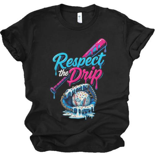 Baseball Drip Ice Cream Sprinkles Youth Boys Baseball Glove Unisex Jersey T-Shirt - Sportilla