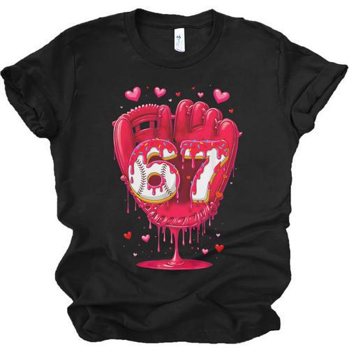 Baseball Drip Ice Cream Valentine Youth Boys Girls Sport Unisex Jersey T-Shirt - Sportilla