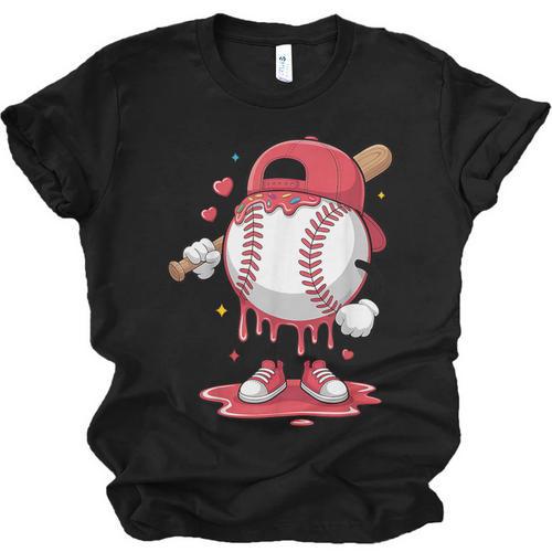 Baseball Drip Icecream Boy Kids Valentine Unisex Jersey T-Shirt - Sportilla