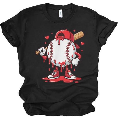 Baseball Drip Icecream Men Boy Valentine Unisex Jersey T-Shirt - Sportilla