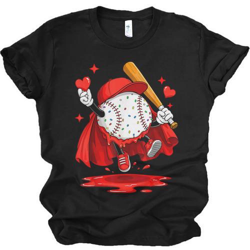 Baseball Drip Icecream Youth Boy Valentine Unisex Jersey T-Shirt - Sportilla