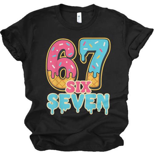 Baseball Drip Number 67 Player Trendy 6 7 Meme Unisex Jersey T-Shirt - Sportilla