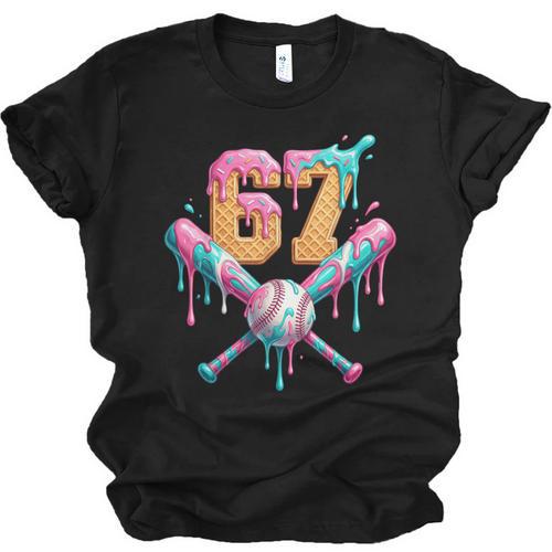 Baseball Drip Number 67 Player Unisex Jersey T-Shirt - Sportilla