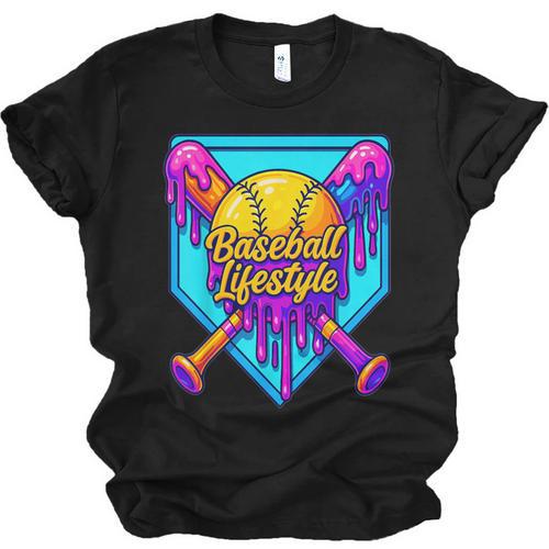 Baseball Drip Outfit Boys Ice Cream Drip Baseball Lifestyle Unisex Jersey T-Shirt - Sportilla