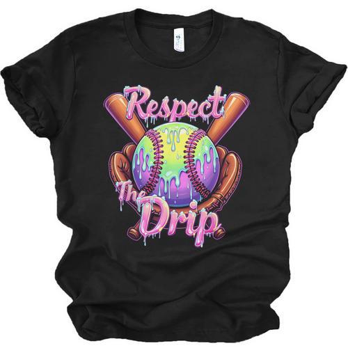 Baseball Drip Respect The Drip Purple Ice Cream Sprinkles Unisex Jersey T-Shirt - Sportilla