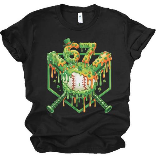 Baseball Drip St Patricks Day Boys Baseball St Patricks Day Unisex Jersey T-Shirt - Sportilla