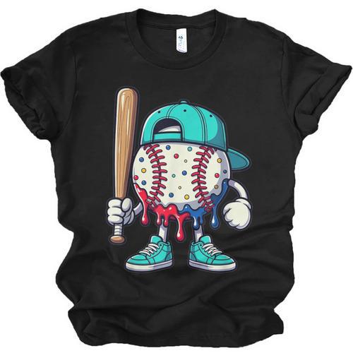 Baseball Drippy Style Apparel For Boys Youth Drip Baseball Unisex Jersey T-Shirt - Sportilla