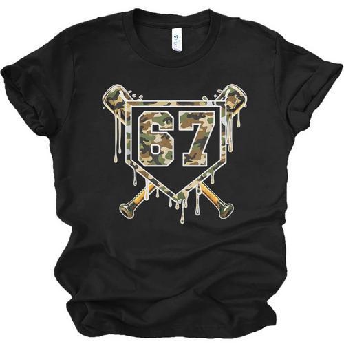 Baseball Ice Cream Drip 67 Camo Six Seven Meme Unisex Jersey T-Shirt - Sportilla