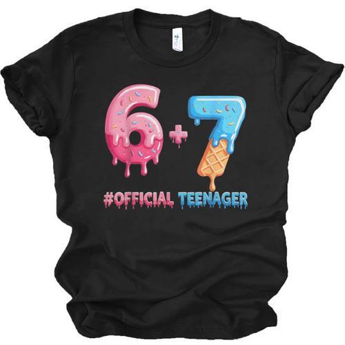 Baseball Ice Cream Drip 67 Official Teenager 13th Birthday Unisex Jersey T-Shirt - Sportilla