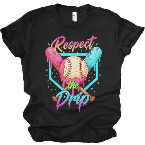Baseball Ice Cream Drip Number 67 Player 67 Respect The Drip Unisex Jersey T-Shirt - Sportilla