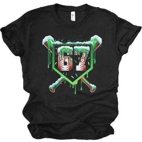 Baseball Ice Cream Drip Number 67 Six Seven Meme Christmas Unisex Jersey T-Shirt - Sportilla