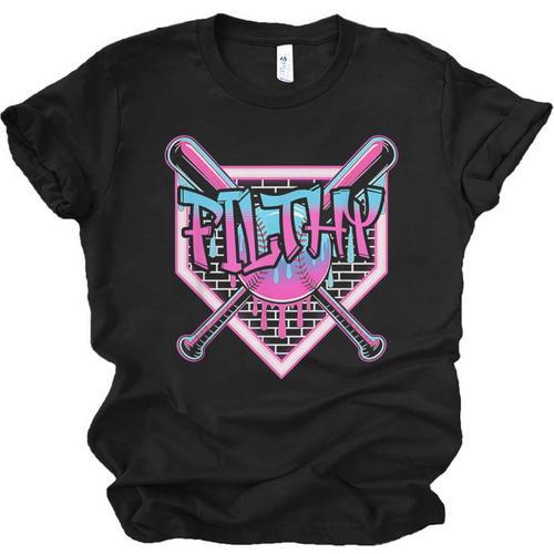 Baseball Ice Cream Drip Pitcher Filthy Unisex Jersey T-Shirt - Sportilla