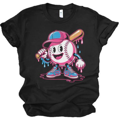 Baseball Ice Cream Shirt Cool Baseball Drip For Boys Unisex Jersey T-Shirt - Sportilla