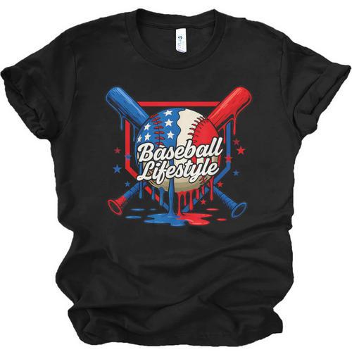 Baseball Life Style 101 Apparel Youth Drip Baseball Unisex Jersey T-Shirt - Sportilla