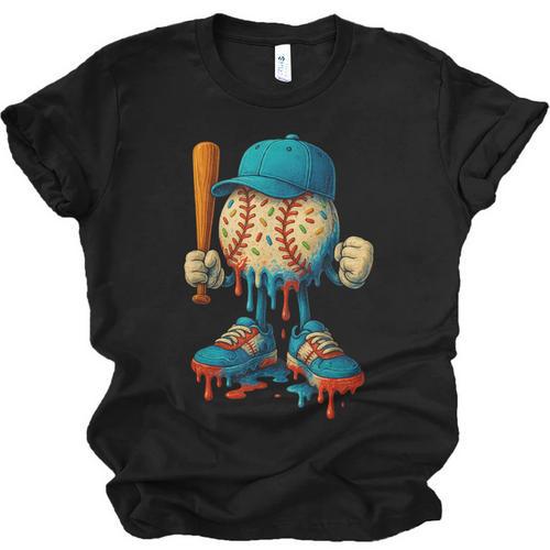 Baseball Lifestyle Youth Baseball Drip Icecream Unisex Jersey T-Shirt - Sportilla