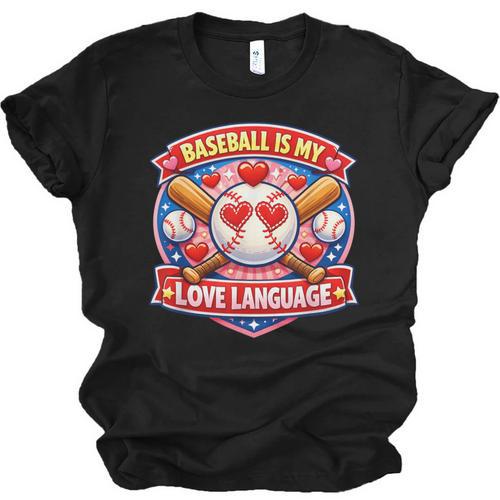 Baseball Is My Love Language Valentine Unisex Jersey T-Shirt - Sportilla