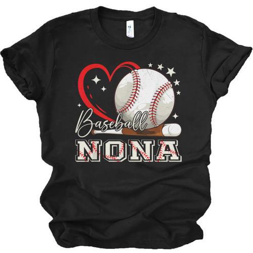 Baseball Nona Family Matching Cute Baseball Lover Unisex Jersey T-Shirt - Sportilla