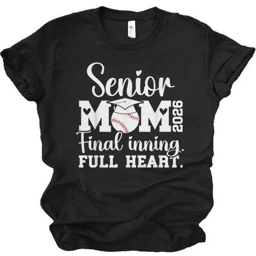 Baseball Senior Mom 2026 Final Inning Baseball Senior Mama Unisex Jersey T-Shirt - Sportilla