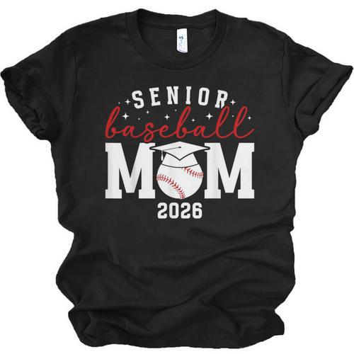 Baseball Senior Mom Of A Senior Baseball Player Mom 2026 Unisex Jersey T-Shirt - Sportilla