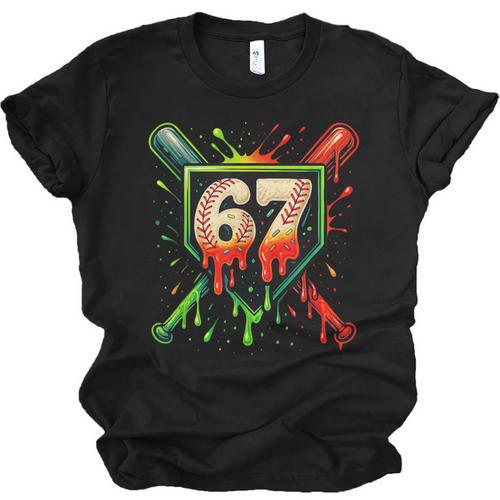 Baseball Six Seven 67 Meme Ice Cream Drip Xmas Men Women Unisex Jersey T-Shirt - Sportilla